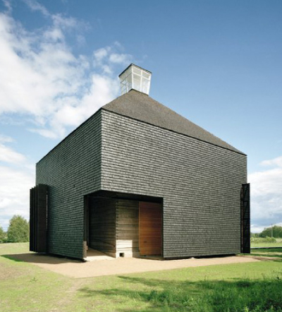 Church, Karsamaki, Finland, 2004.  By Lassila Hirvilammi Architects, from Closer to God, Copyright Gestalten 2010. (Click image to enlarge.)