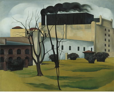 Brooklyn Ice House, 1926, by George Copeland Ault (American, 1891–1948)