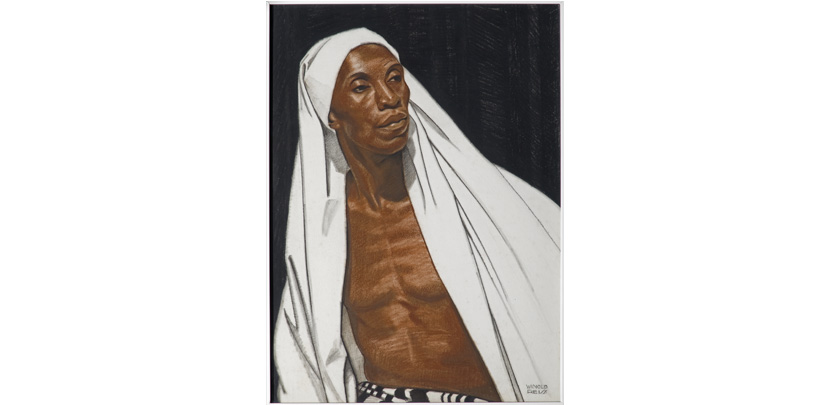 Black Prophet, 1925, by Winold Reiss (American, 1886–1953)