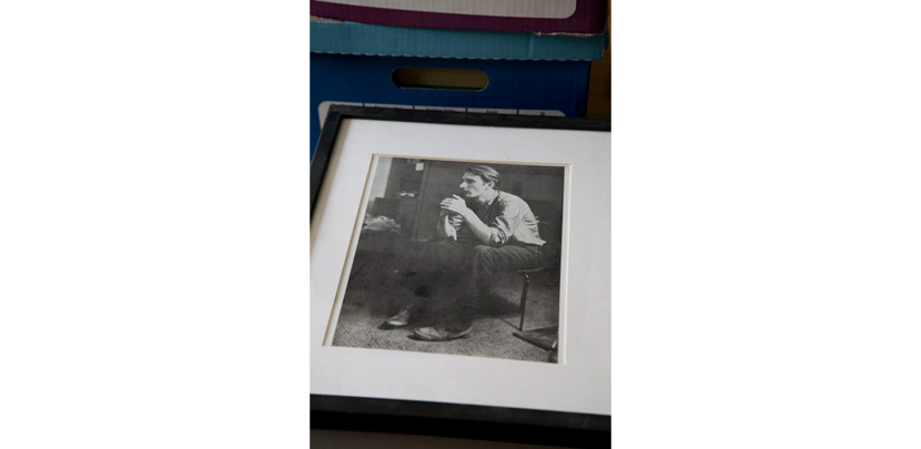 A framed portrait of Jack Smith shot by Jonas in the Sixties. Photography by Derek Peck