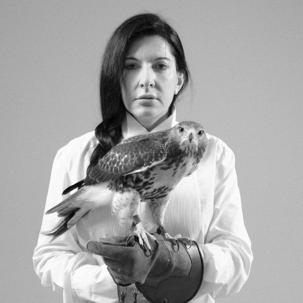 Marina Abramović Portrait with Falcon, 2010 © Marina Abramović, courtesy Marina Abramović  Archives and Sean Kelly Gallery, New York