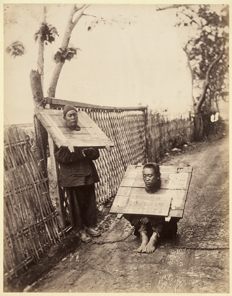 Afong Lai <em>Chinese Delinquents Wearing Cangues</em> c. 1870s