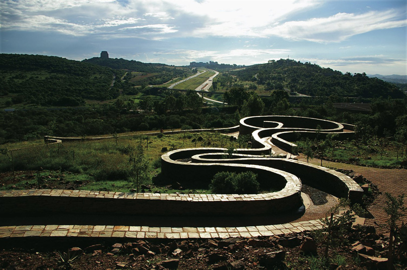 Mveledzo (Path of Contemplation) at Freedom Park, Johannesburg, South Africa, 2011.  By GREENinc.