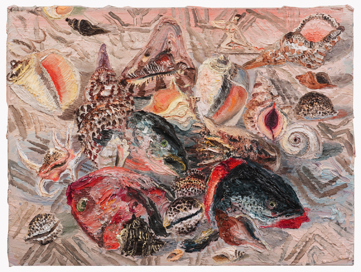 <em>Fish Heads (Flounder)</em> 36 x 48 oil on linen 2012