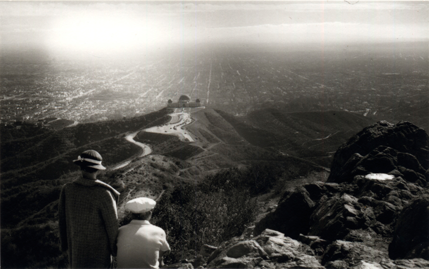 GRIFFITH OBSERVATORY View over Griffith Observatory, Los Angeles, CA.  Photograph by Julius Shulman, 1936.  © J. Paul Getty Trust.