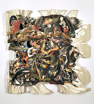 Brian Dettmer <em>Goya</em> 2010 Altered Book Image, Courtesy of the Artist and MiTO Gallery