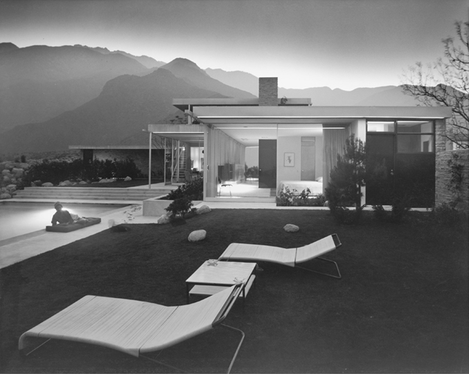 KAUFMAN HOUSE Kaufman House by Richard Neutra, Palm Springs, CA.  Photograph by Julius Shulman, 1947.  © J. Paul Getty Trust.