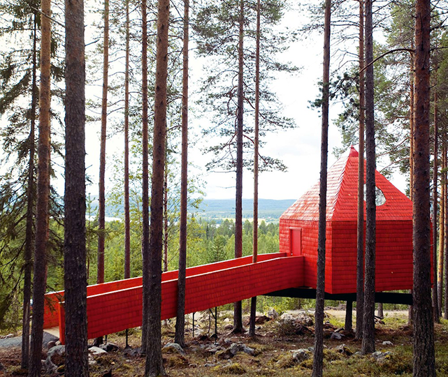 Blue Cone (Tree Hotel), Sandell Sandberg, Norrbotten, Sweden. Copyright Gestalten 2013.