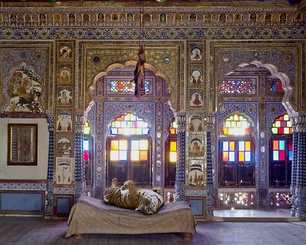 THE JOY OF AHIMSA. TAKHAT VILAS. MEHRANGARH FORT. JODHPUR.