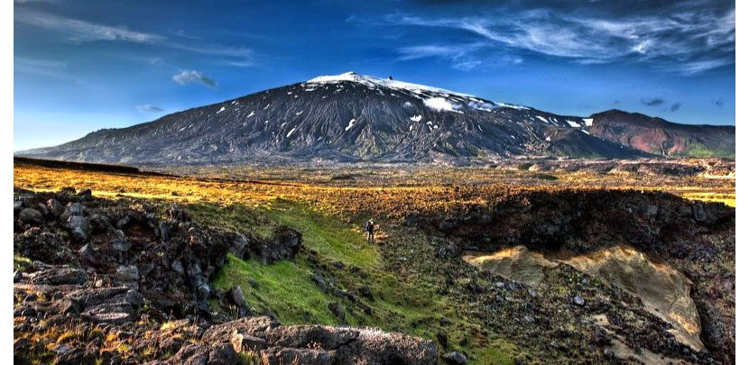 Snaefellsjokull Glacier, Snaefellsnes Peninsula, Western Iceland