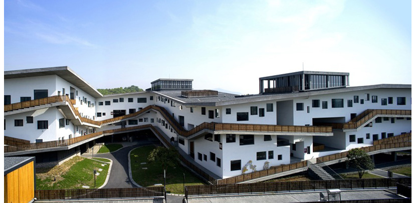 Xiangshan Campus, China Academy of Art, Hangzhou, China, 2004-2006.  By Wang Shu and Lu Wenyu (The Amateur Architecture Studio).