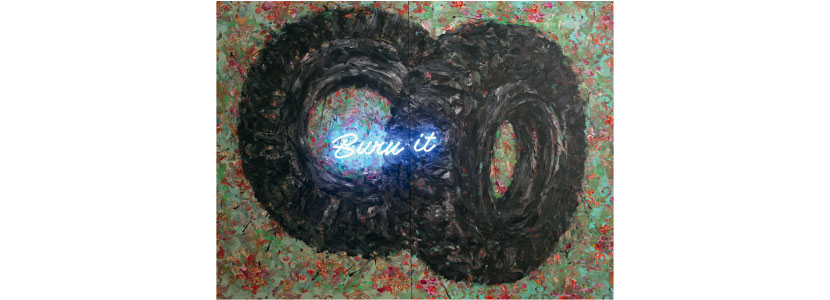 Ayman Baalbaki, Burn it, 2008, Private Collection, Beirut