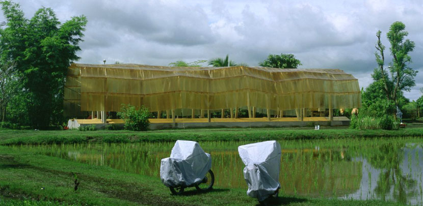 Hybrid muscle interior, an electronics recharging station in Thailand.