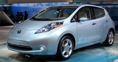 Nissan Leaf at the 2009 Tokyo Motor Show (LHD).