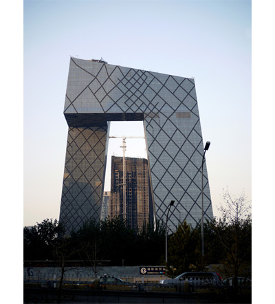 CCTV, Beijing, China, 20024-2010.  By Rem Koolhaas and Ole Scheeren (OMA).