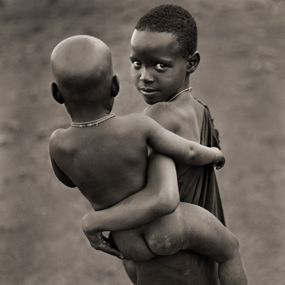 Njemps Sister and Brother Kenya, 1985