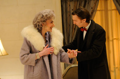 Marian Seldes and Paul Dano in The Extra Man. 