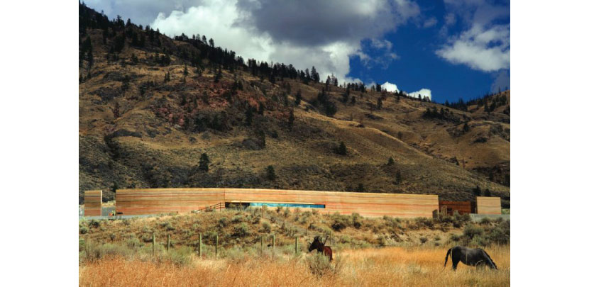 Nk'mip Desert Cultural Centre, Osoyoos, British Columbia, Canada, by Hotson Bakker Boniface Haden Architects + Urbanistes.  Courtesy of Nic Lehoux.