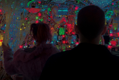 Nathaniel Brown as Oscar and Paz de la Huerta as Linda in ENTER THE VOID 