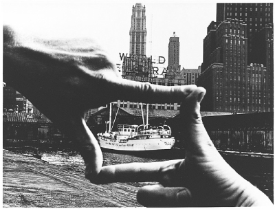 Hands Framing New York Harbor by John Baldessari, Harry Shunk, and Janos Kender. Courtesy of The Metropolitan Museum of Art.