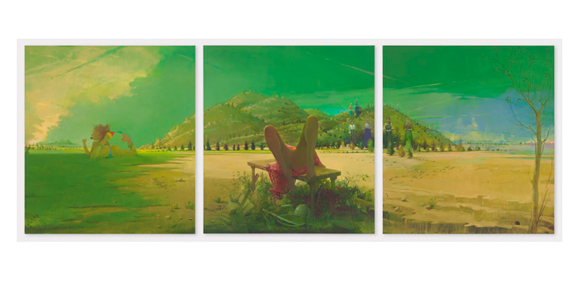 Lisa Yuskavage Triptych 2011