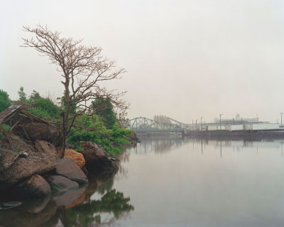 Newton Creek shoreline from Linden Hill, Queens, looking south. (Click Images to Enlarge)