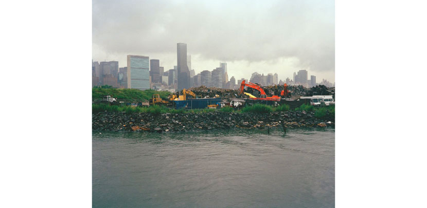 Shoreline from Newton Creek main channel.