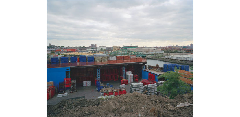 B&H Scaffold, 58-38A Forty-seventh Street, Linden Hill, Queens, looking south. 