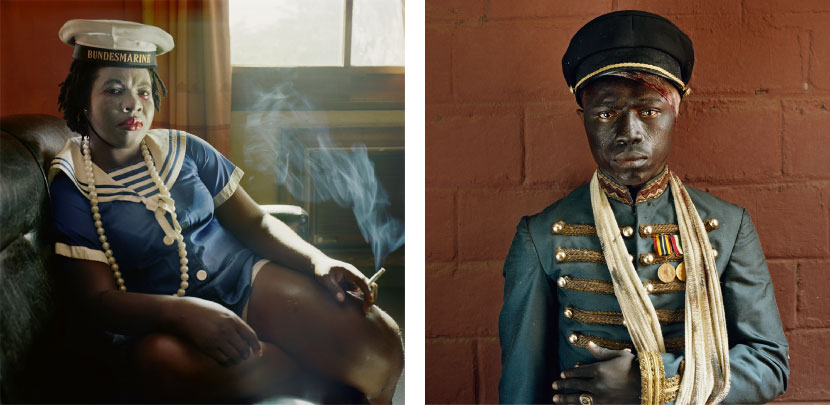 Left: Pieter Hugo Obechukwu Nwoye, Enugu, Nigeria, 2008 From the series Nollywood Digital C-Print © Pieter Hugo, Courtesy Yossi Milo Gallery, New York Right: Pieter Hugo John Dollar Emeka, Enugu, Nigeria, 2008 From the series Nollywood Digital C-Print © Pieter Hugo, Courtesy Yossi Milo Gallery, New York