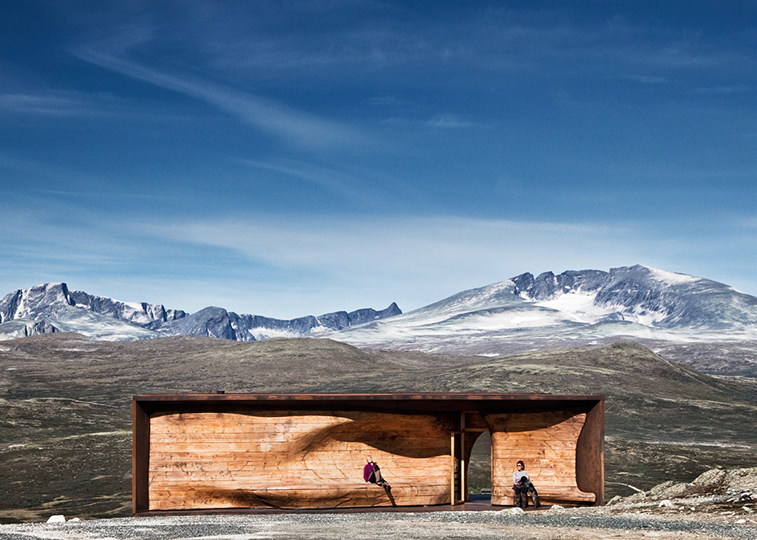 TVERRFJELLHYTTA - Norwegian Wild Reindeer Centre Pavilion, Hjerkinn, Norway, 2011.  By Shøhetta Oslo AS.