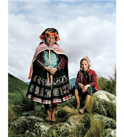 All photographs by Mathias Braschler and Monika Fischer, courtesy of Hatje Cantz. Juliana Pacco Pacco, llama herdswoman. Paru Paru, Peru.