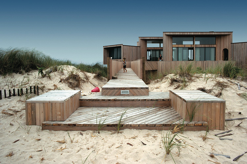 Pilson House, Westampton Beach, NY, 1971.  Architect Horace Gifford.