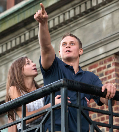 Left to Right: Carrie MacLemore as Heather and Billy Magnussen as Thor Photo by Kerry Brown, Courtesy of Sony Pictures Classics