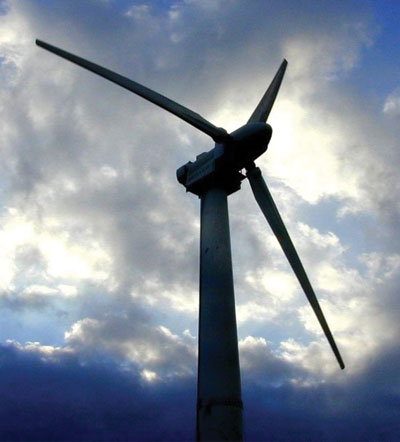 A 1980's era 250 kW HAWT in Hawaii/South Point Wind Farm