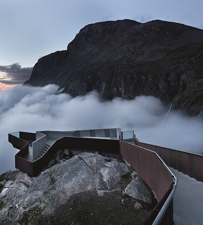 Trollstigen National Tourist Route Project, Trollstigen - Møre and Romsdal, Norway, 2005-2012.  By Reiulf Ramstad Architects.