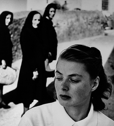 Ingrid Bergman at Stromboli, 1949. Gelatin silver print, printed later