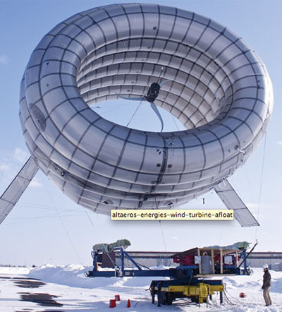 Altaeros Energies' Airborne Wind Turbine, tested in Limestone, ME