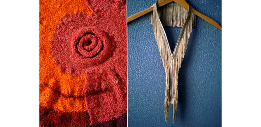 Fiber work and images by Brece Honeycutt (Left) and Tara St. James (Right)