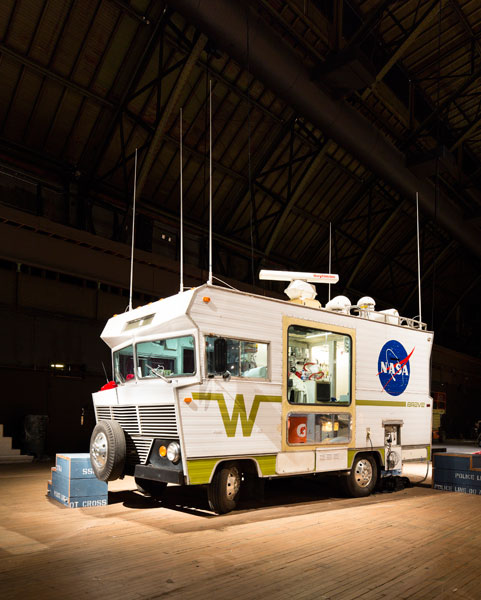 Installation view of Mobile Quarantine Facility (MQF). Photo by James Ewing.