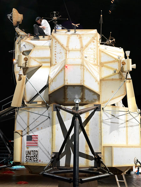 Installation view of the Landing Excursion Module (LEM). Photo by Genevieve Hanson, NYC.