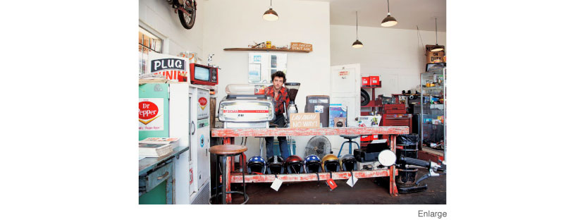 Scooter garage owner Jeff Johnsen in Los Angeles