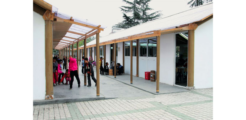 Chengdu Hualin Elementary School, Chengdu, China, 2008.  Built in response to Sichuan earthquake.