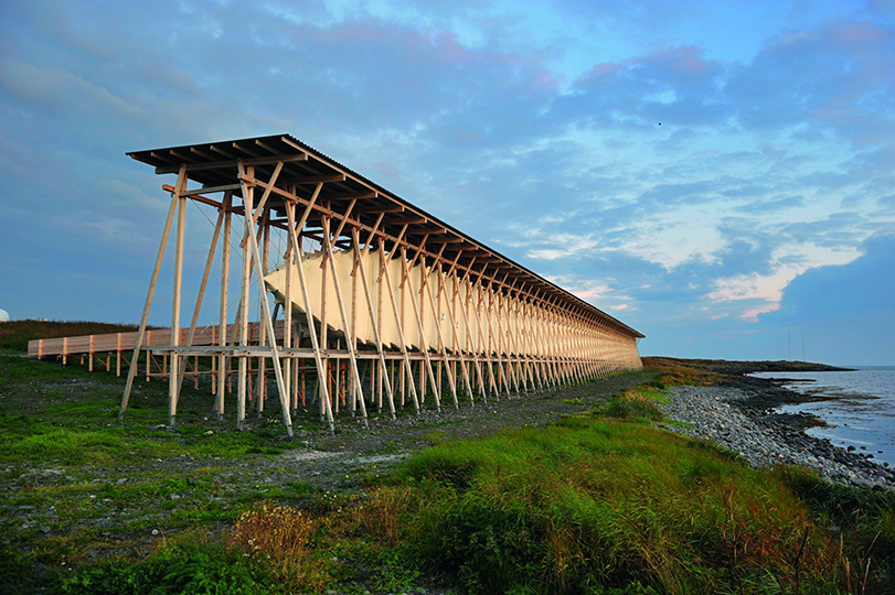 Steilneset: Witch Trial Memorial, Vardo, Norway, 2011.  By Peter Zumthor & Louise Bourgeois, from <em>The Sky's the Limit.</em>  Copyright Gestalten, 2012.