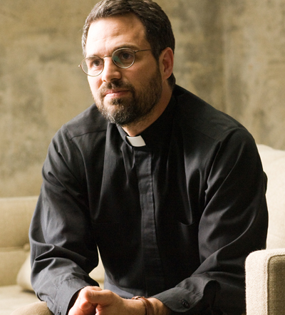 Mark Ruffalo as “Father Joe” in SYMPATHY FOR DELICIOUS.