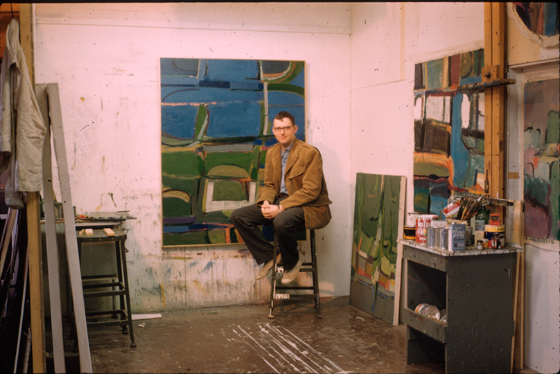  George Woodman in Studio in Italy 1960 - Woodman Family Courtesy Betty and George Woodman / Lorber Films